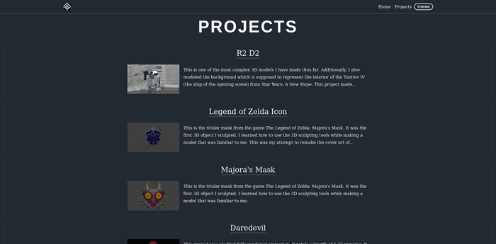 Projects dark